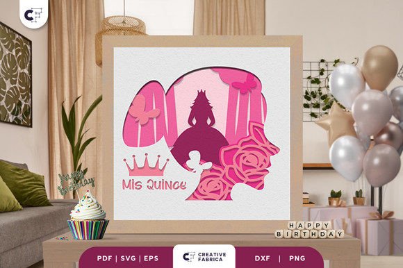 3D Paper Cut Sweet 17 Girl SVG Review