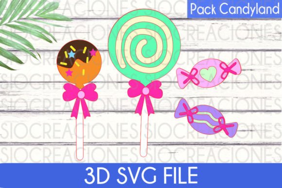 Candyland Lollipop 3D SVG: Laser Cutting & Other Art Review