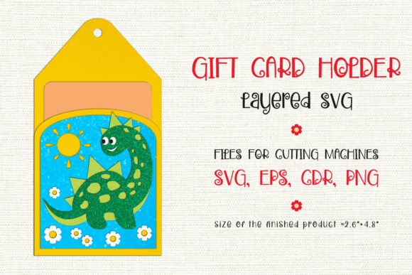 Cute Dino Birthday Gift Card Holder: 3D SVG Review