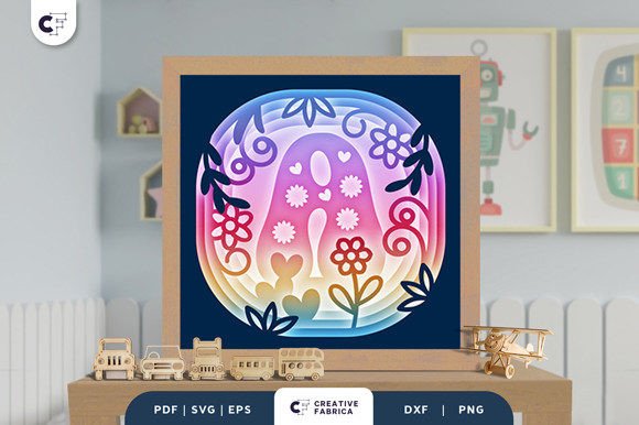 Floral Alphabet Letter A 3D Shadow Box Review