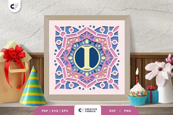 Letter I Alphabet 3D Papercut Shadow Box Review