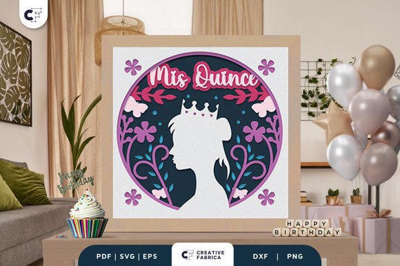 Mis Quince Anos 3D Shadow Box Paper Cut Review