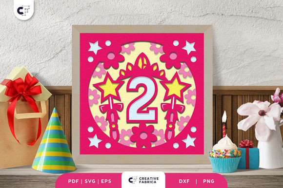 Princess 2nd Birthday 3D Shadow Box Review
