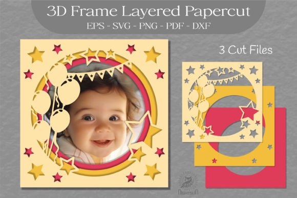 Reviewing Birthday Photo Frame Layered Paper Cut 1